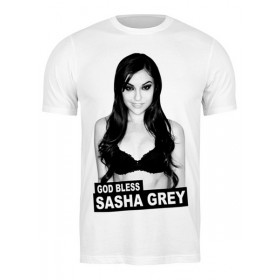 Мужская футболка с принтом Sasha Grey в Ульяновске,  |  | 