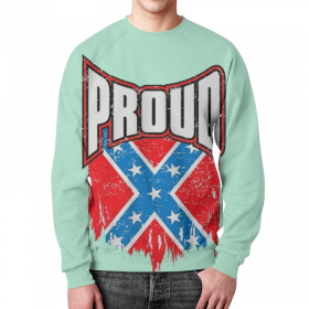 full_print_sweatshirt с принтом Флаг Конфедерации США в Ульяновске,  |  | 