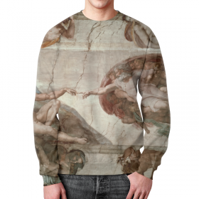 full_print_sweatshirt с принтом Сотворение Адама в Ульяновске,  |  | 