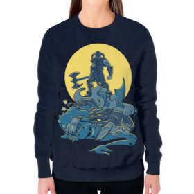 full_print_woman_sweatshirt с принтом Скайрим. Довакин в Ульяновске,  |  | 