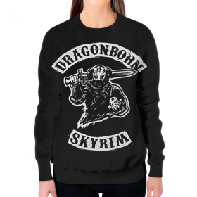 full_print_woman_sweatshirt с принтом Скайрим. Довакин в Ульяновске,  |  | 