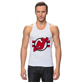 tanktop с принтом New Jersey Devils в Ульяновске,  |  | Тематика изображения на принте: 