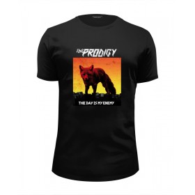 Мужская футболка Premium с принтом The Prodigy в Ульяновске, Белый, черный, серый меланж, голубой: 100% хлопок, плотность 160 гр. Остальные цвета: 92% хлопок, 8% лайкра, плотность 170-180гр. |  | 